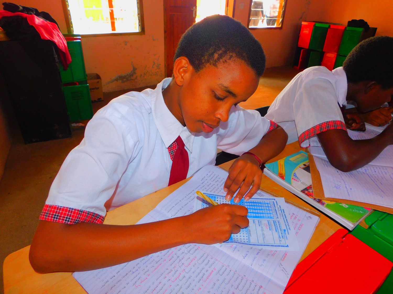 Mara Girls Leadership School student studying